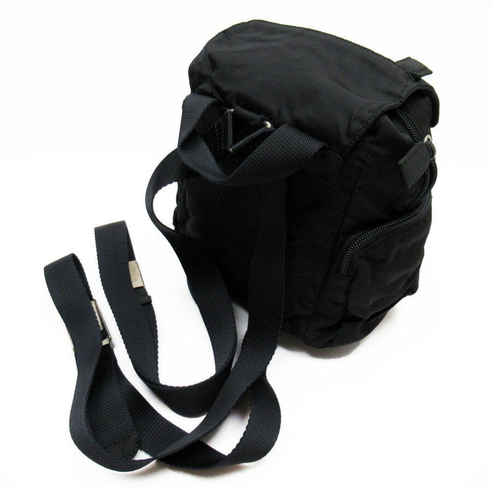 Prada Triangle Nylon Backpack Black - image 2